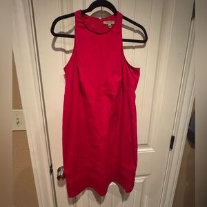 Vintage Burberry Vibrant Red Sleeveless Dress